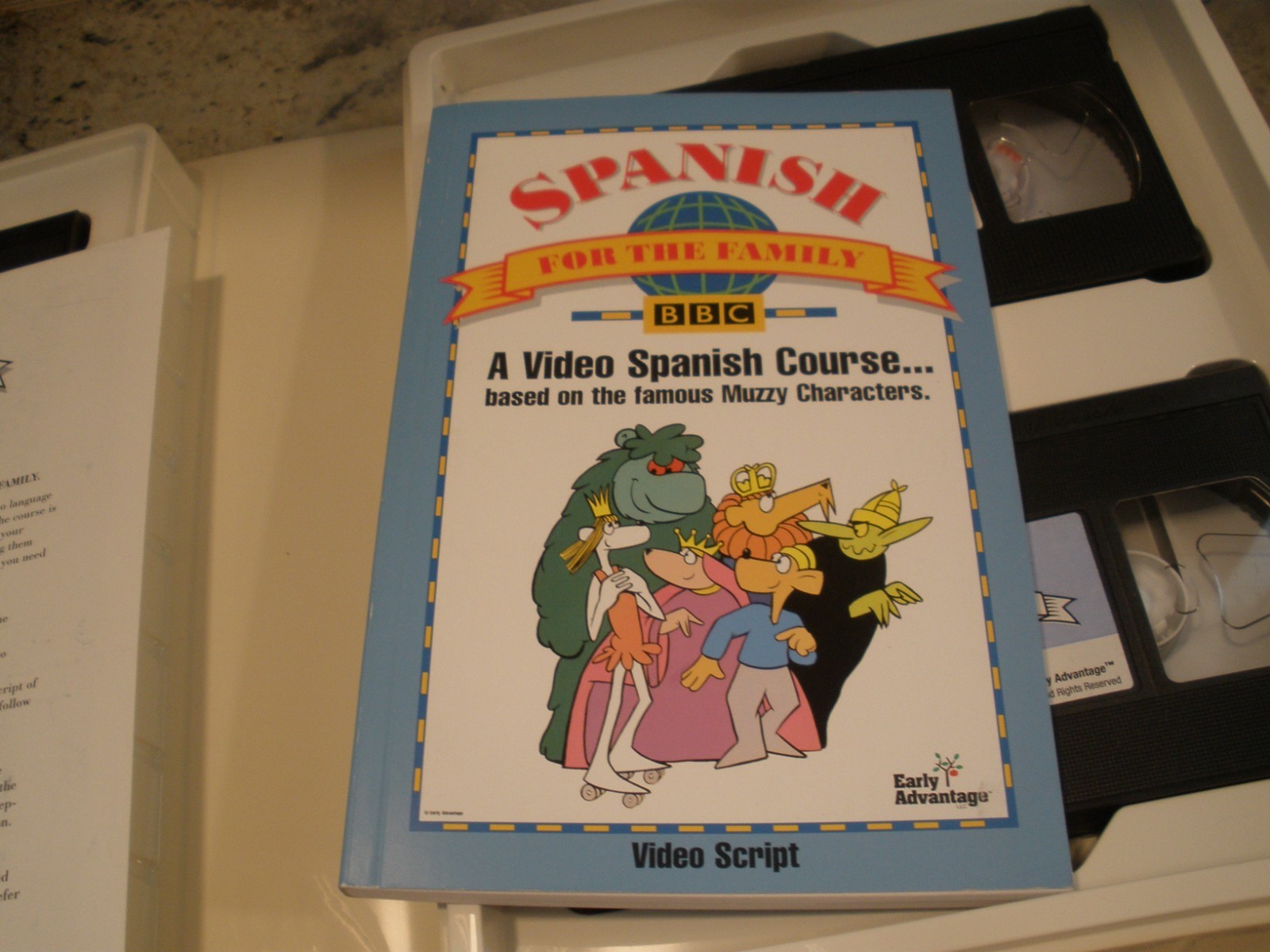 BBC MUZZY SPANISH VIDEO COURSE FOR THE FAMILY EARLY ADVANTAGE