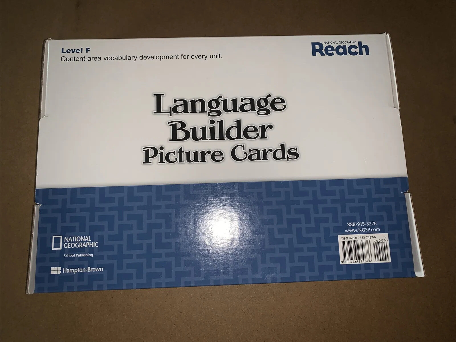 Reach, Level F Series Picture Cards by Lada Kratky, National Geographic