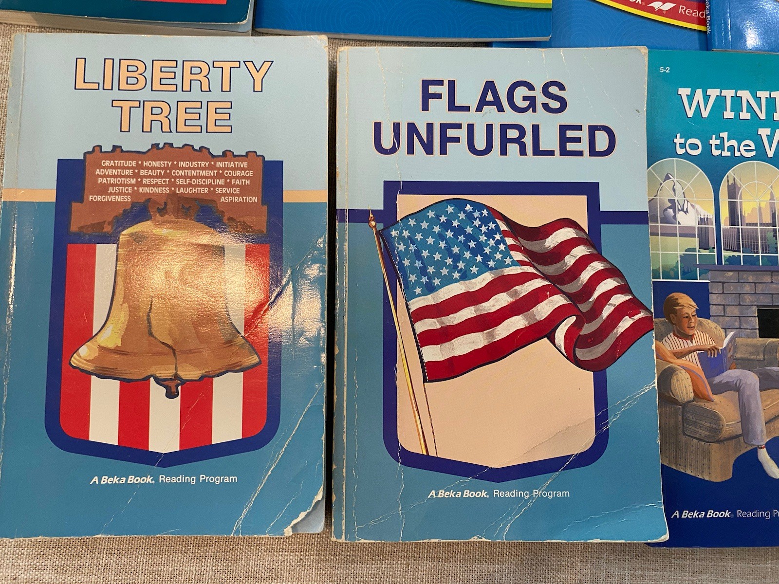 Abeka Reading Program Mixed Book Lot 1 2 3 4 5 Brave Treasure Flags Paths Beyond