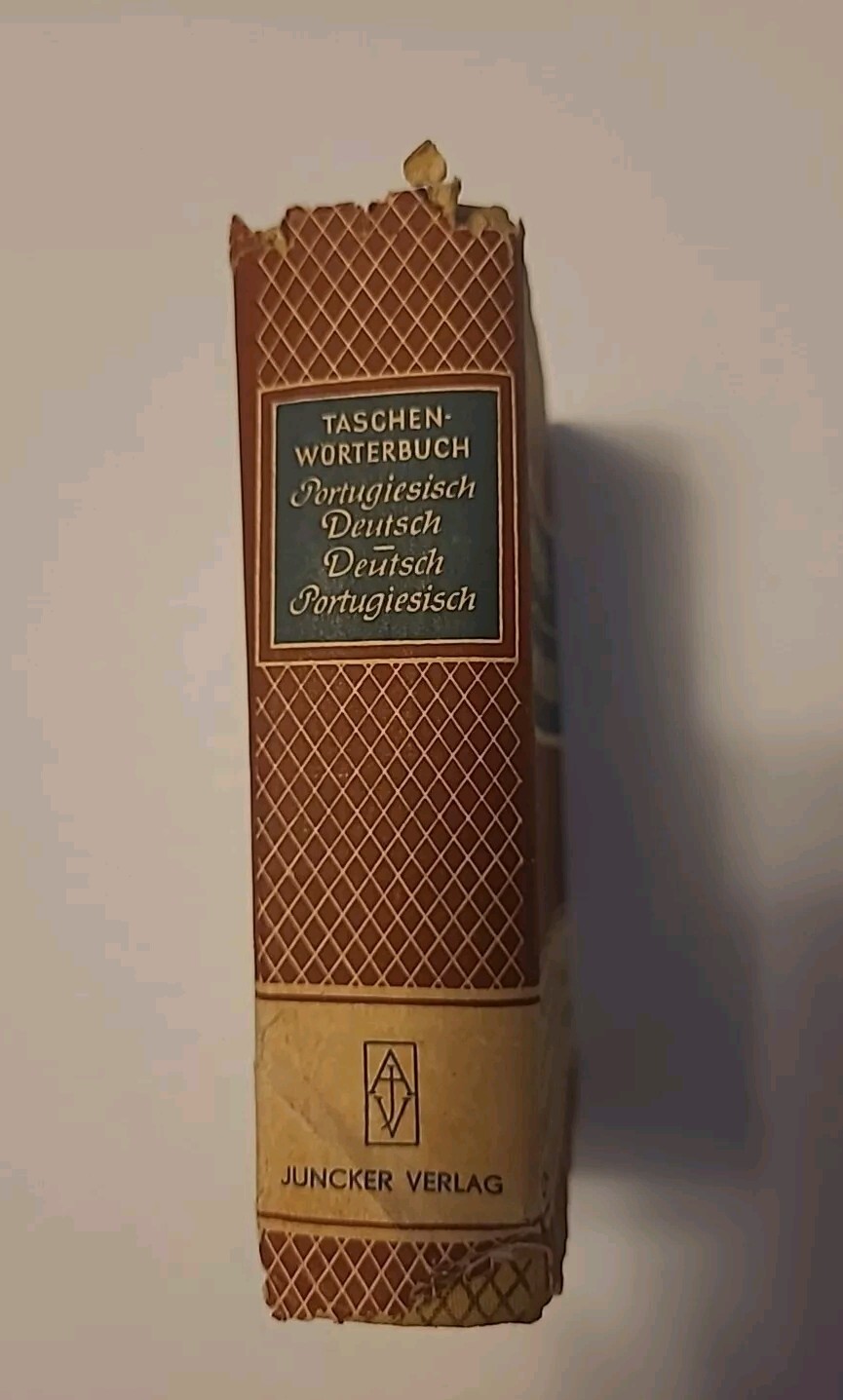 Vintage Portugiesisches Taschenworterbuch Deutsch-Portugiesisch 1952