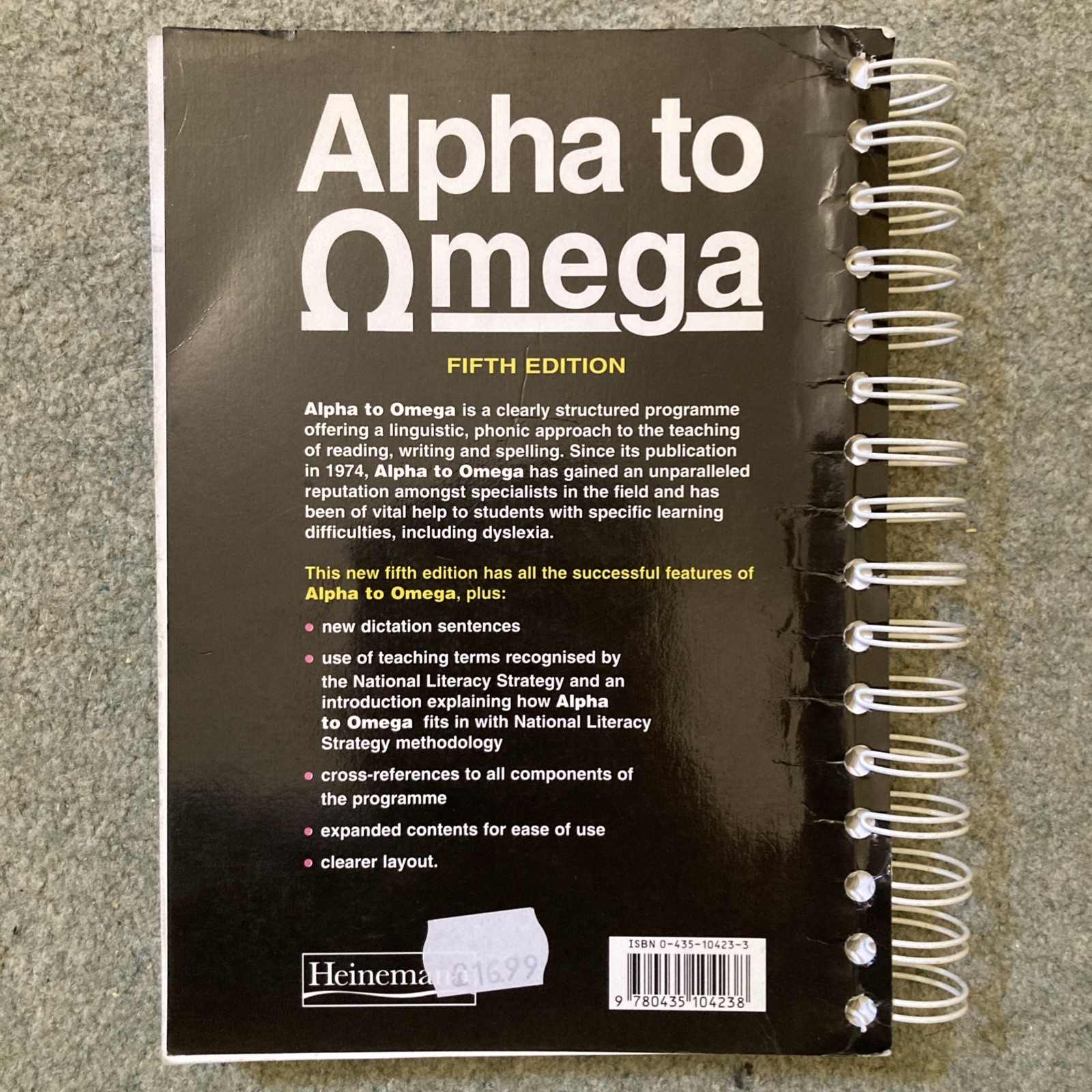 Alpha to Omega Teacher’s Handbook (5th Edition) by Shear, Frula Paperback Book