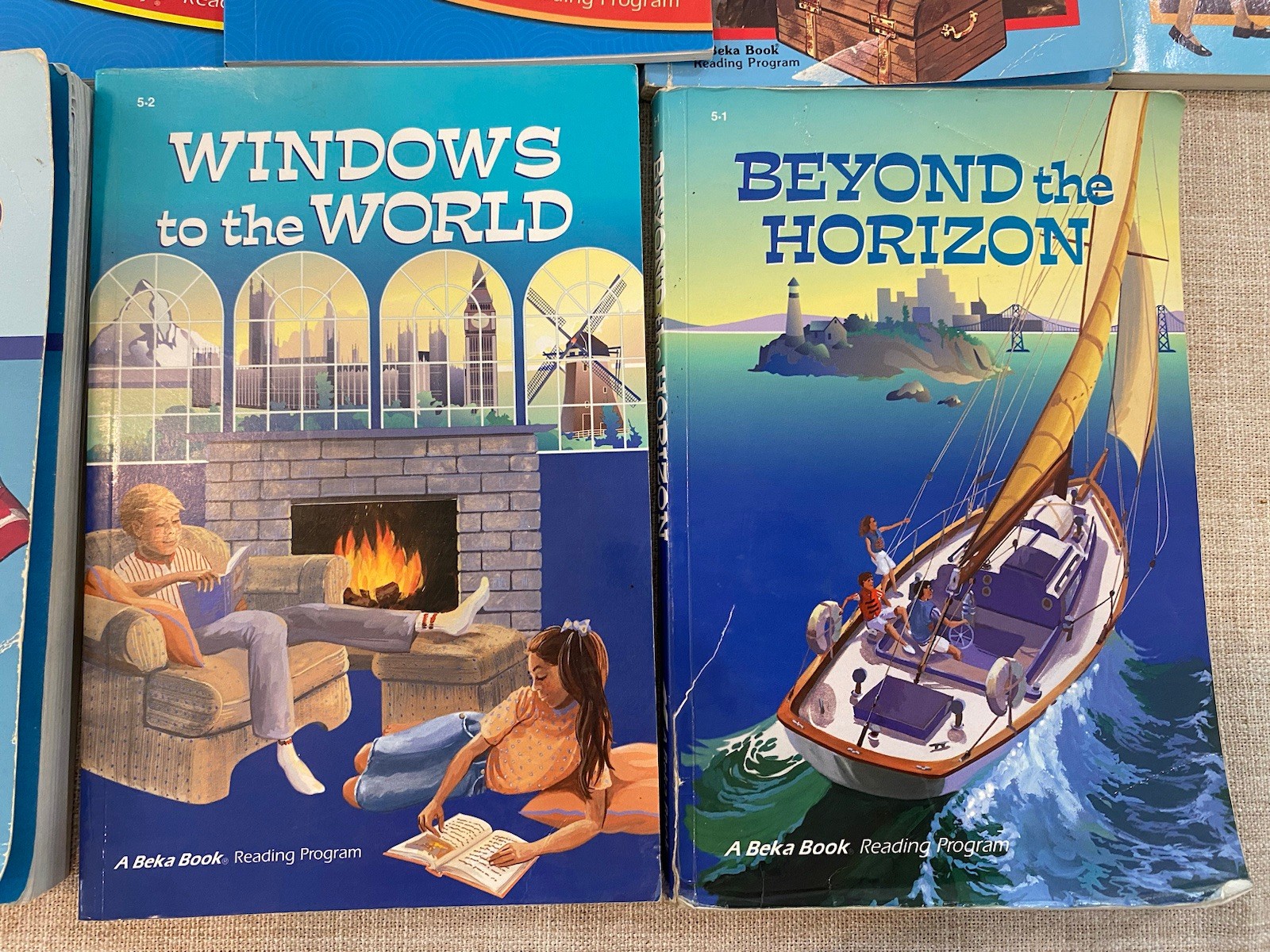 Abeka Reading Program Mixed Book Lot 1 2 3 4 5 Brave Treasure Flags Paths Beyond