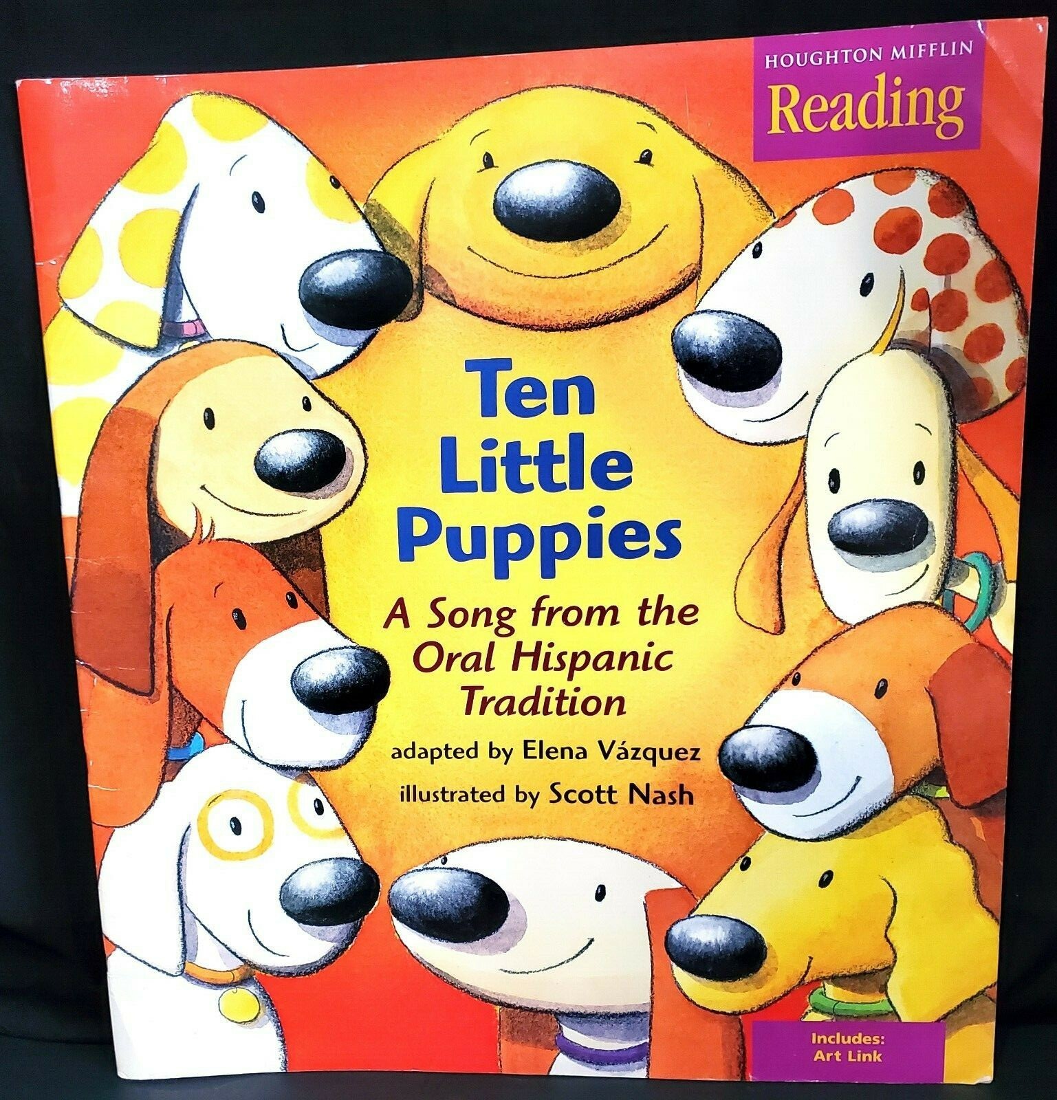 TEN LITTLE PUPPIES Big Book homeschool school reading learning Kindergarten K