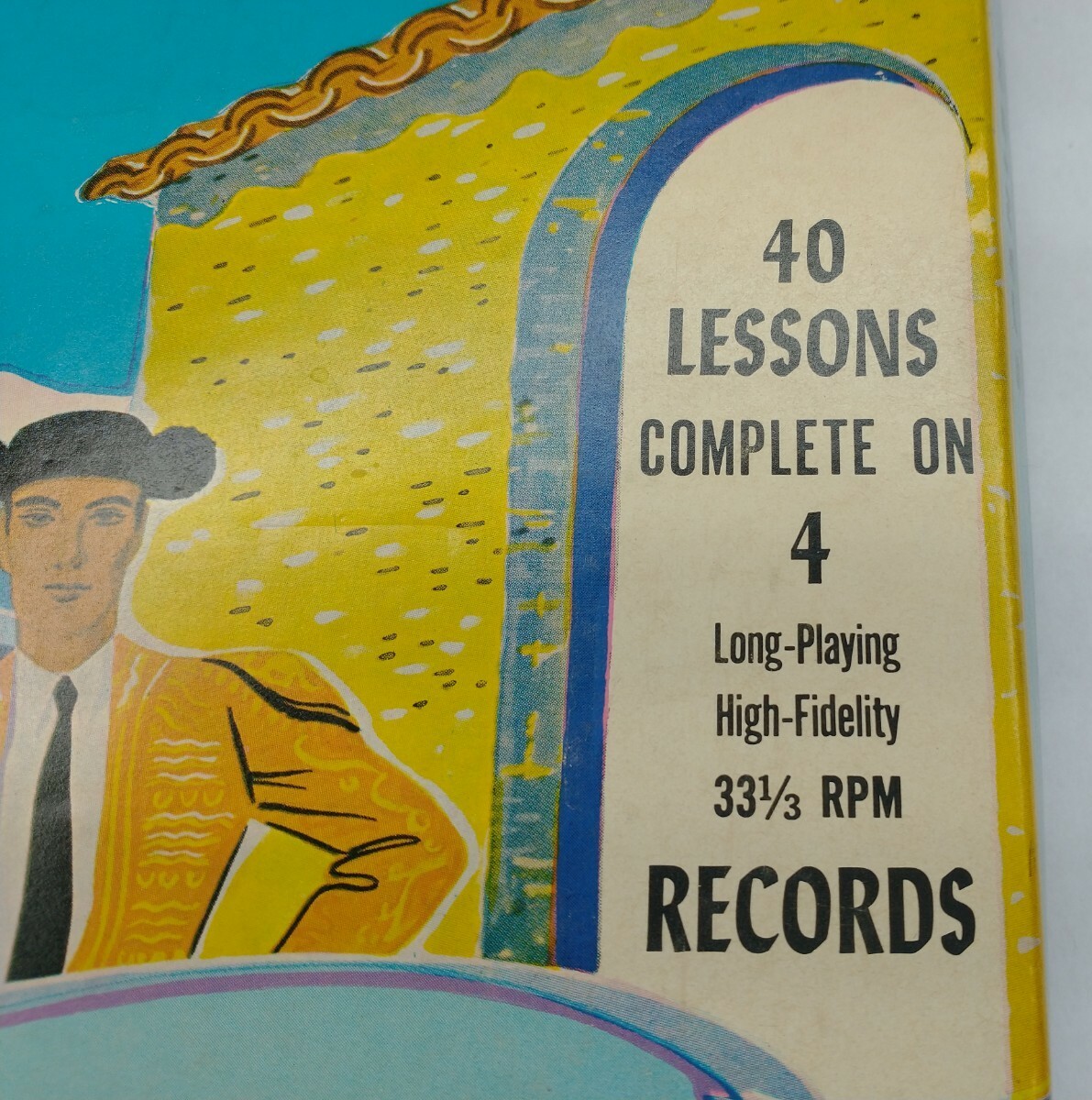 The Living Language Courses Living Spanish 4 Records Vintage 1955