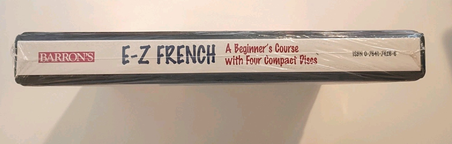 Barron’s Easy French NEW Beginner’s Course Book + 4 CDs Language Learning Set