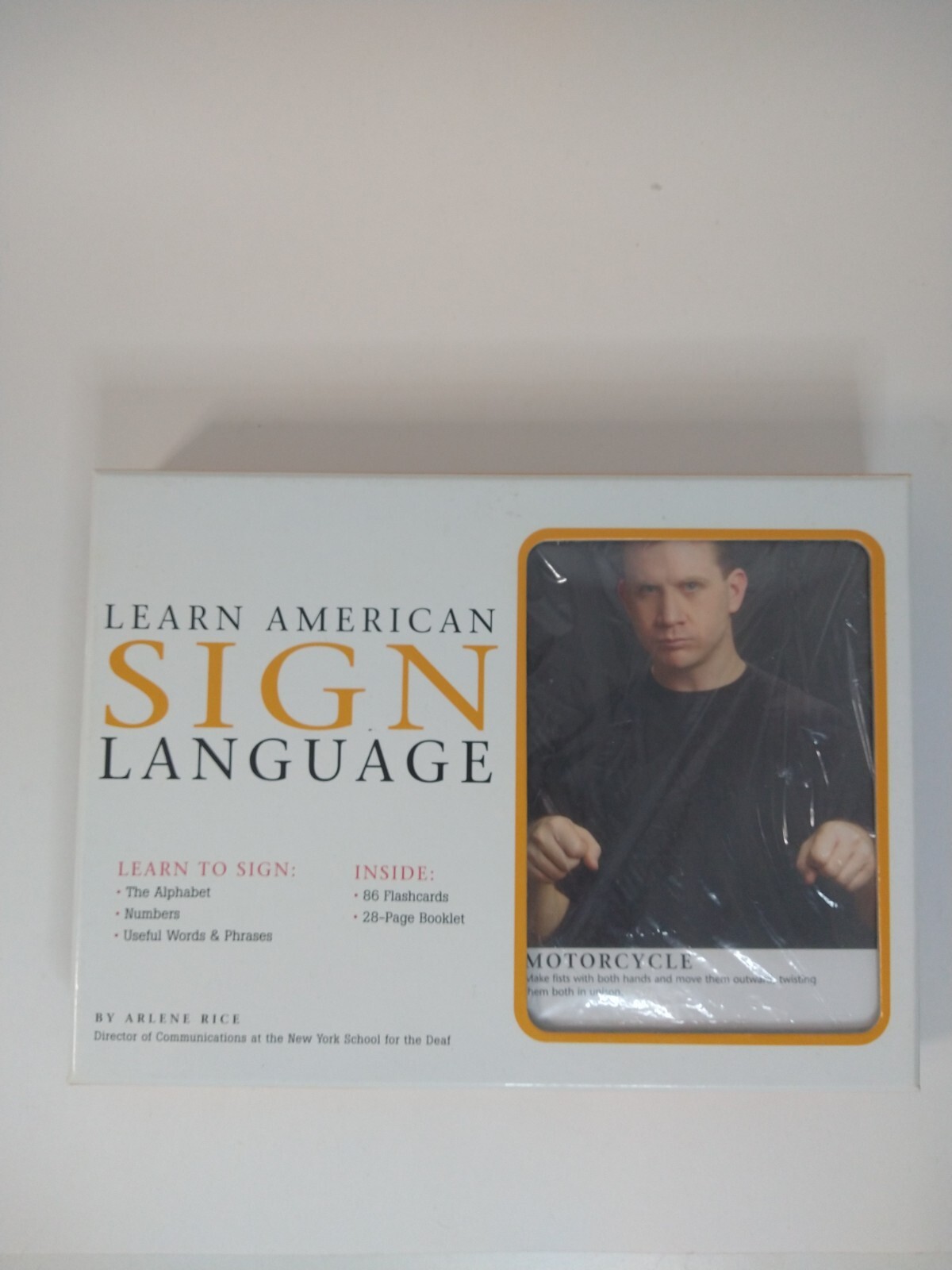 Learn American Sign Language by Arlene Rice ASL Flashcards Alphabet