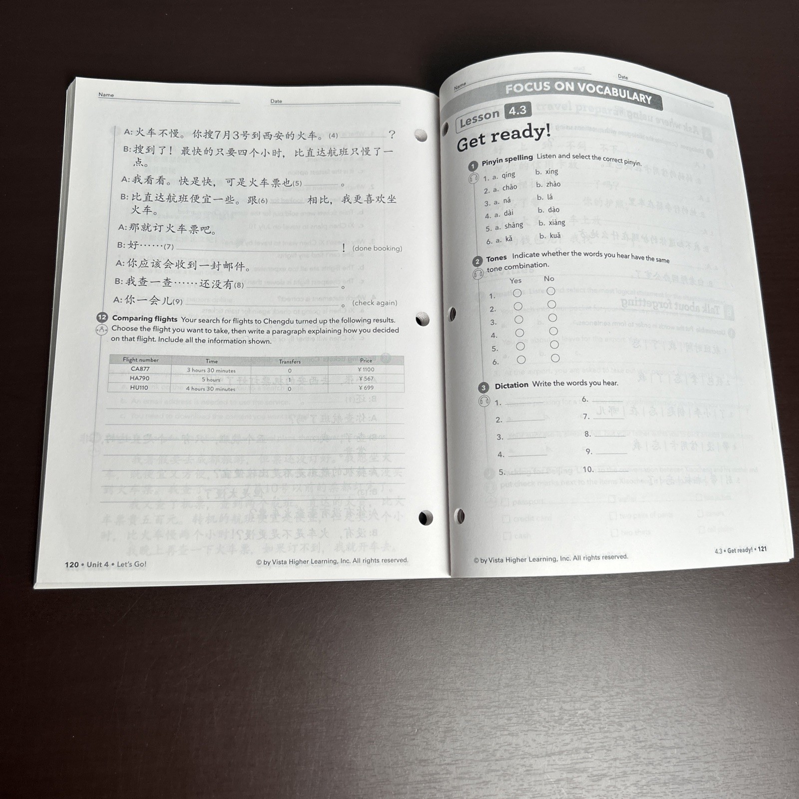 Journeys to Chinese Proficiency 3 Workbook Vista PB New