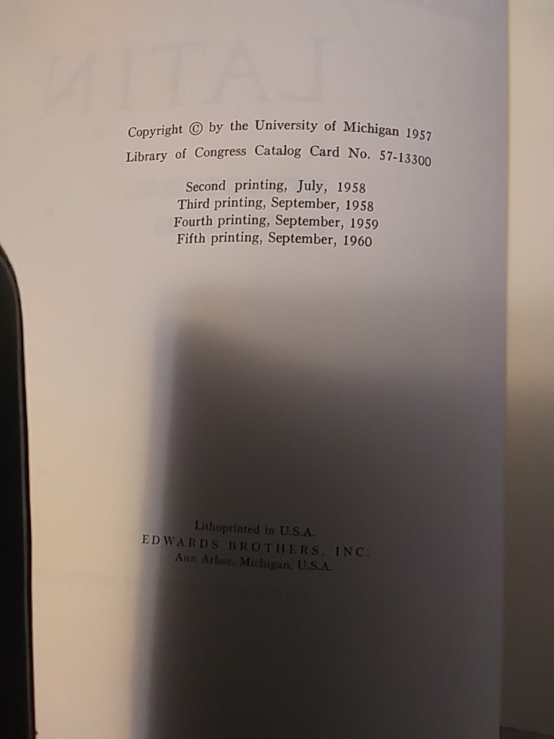 Latin : A Structural Approach by Waldo Sweet; HC 1st edition 1960