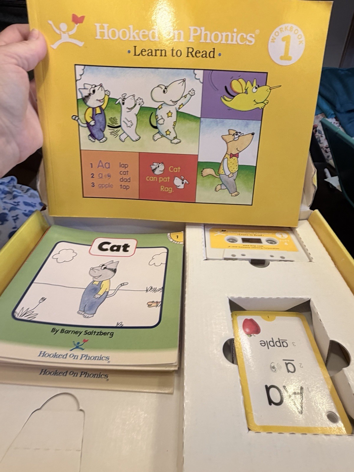 Hooked on Phonics set Level 1-5 plus parents box cassette Box Games 1988