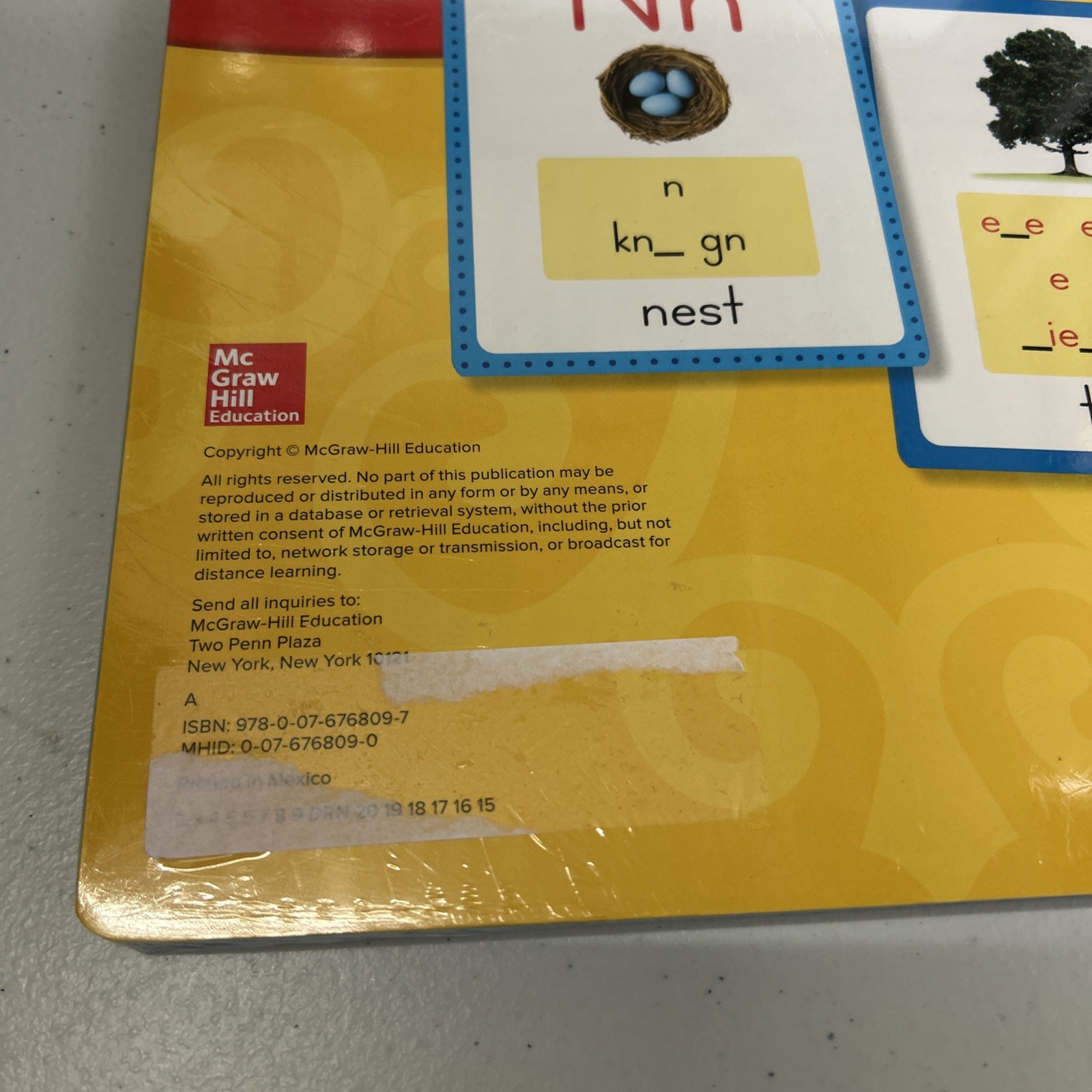 McGraw Hill Wonders Sound – Spelling Cards (Large) Grades K-6 Elementary Reading