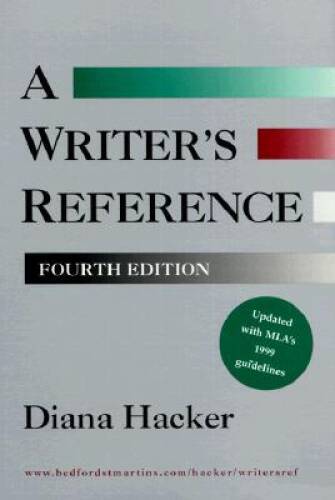 Writer’s Reference (with 1999 MLA Update) – Spiral-bound By Hacker, Diana – GOOD