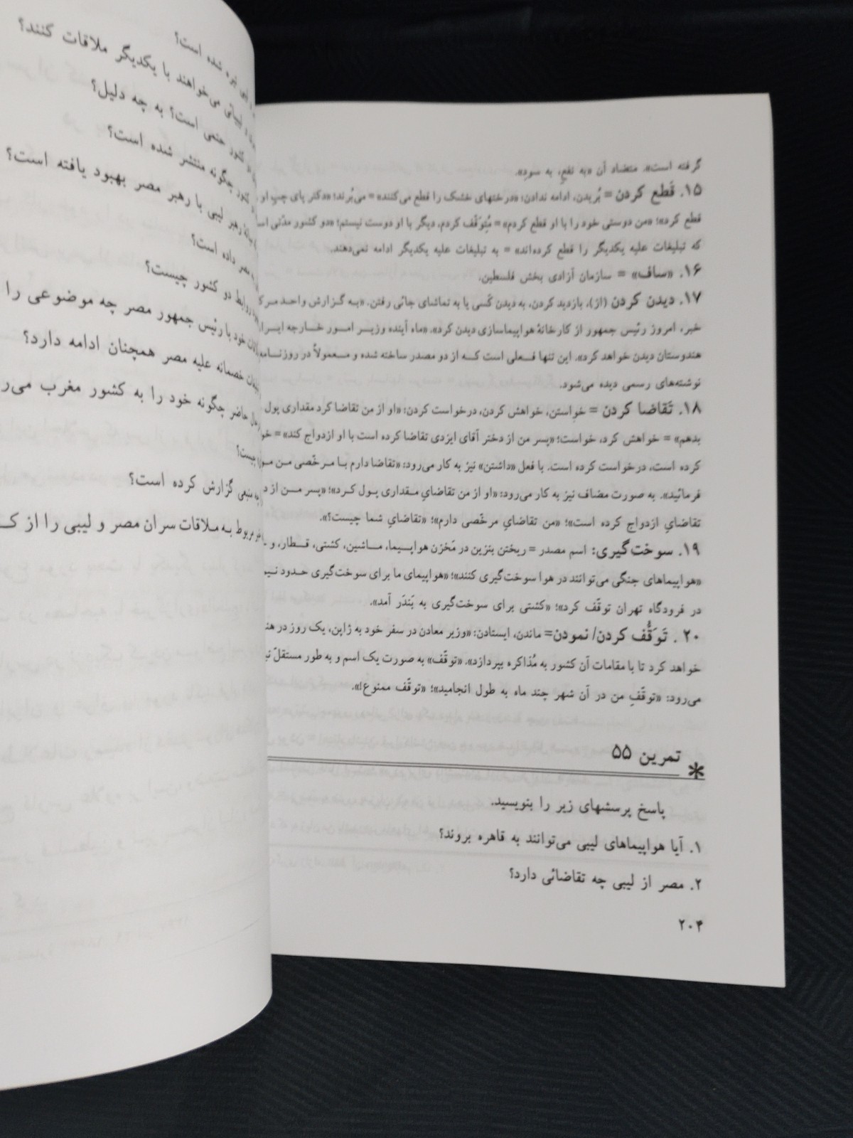 PERSIAN LANGUAGE TEACHING ADVANCED COURSE BOOK 4 (2010 TPB) VHTF!
