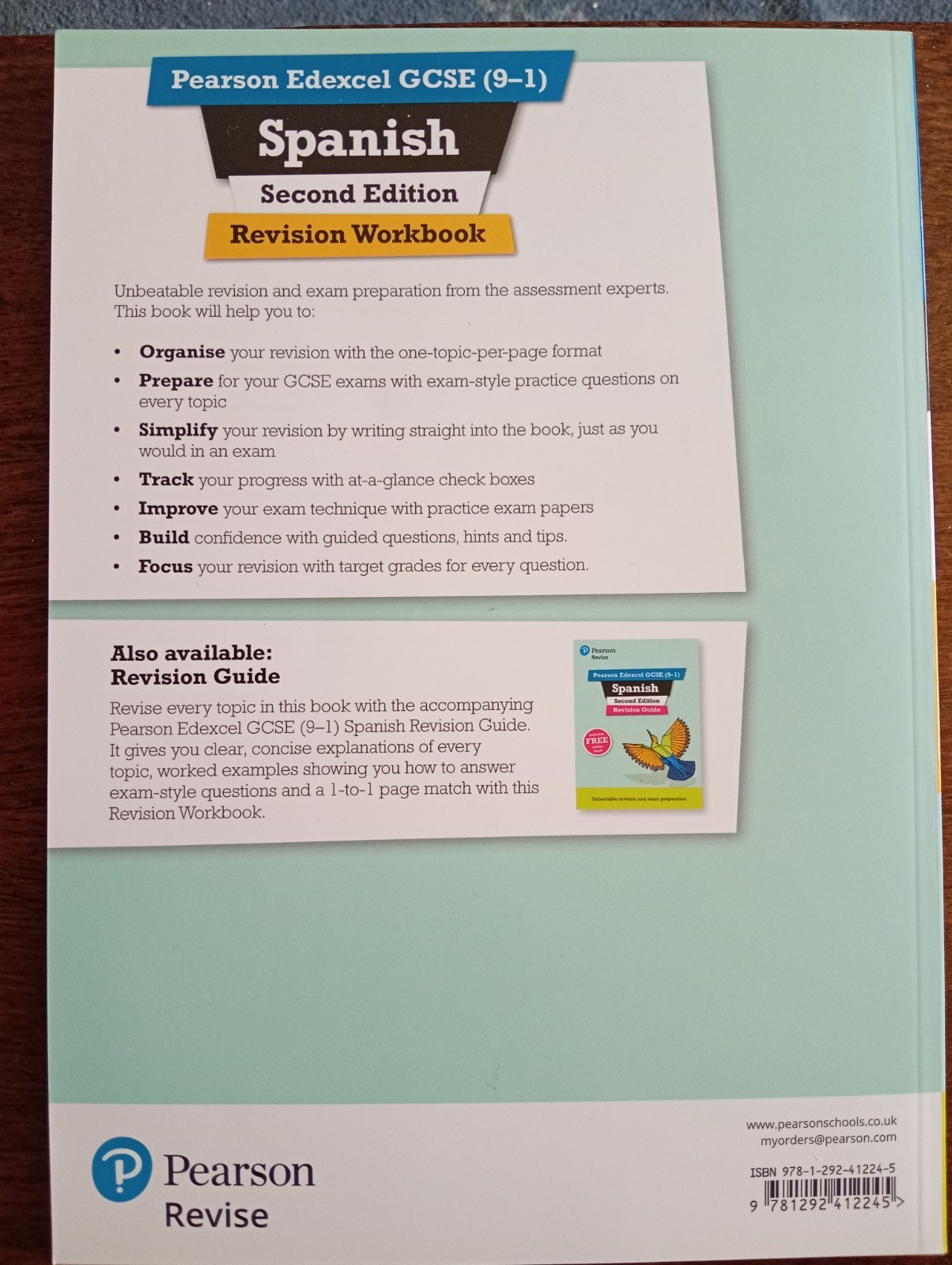 Pearson Edexcel GCSE (9-1) Spanish Revision Guide and Workbook Second Edition