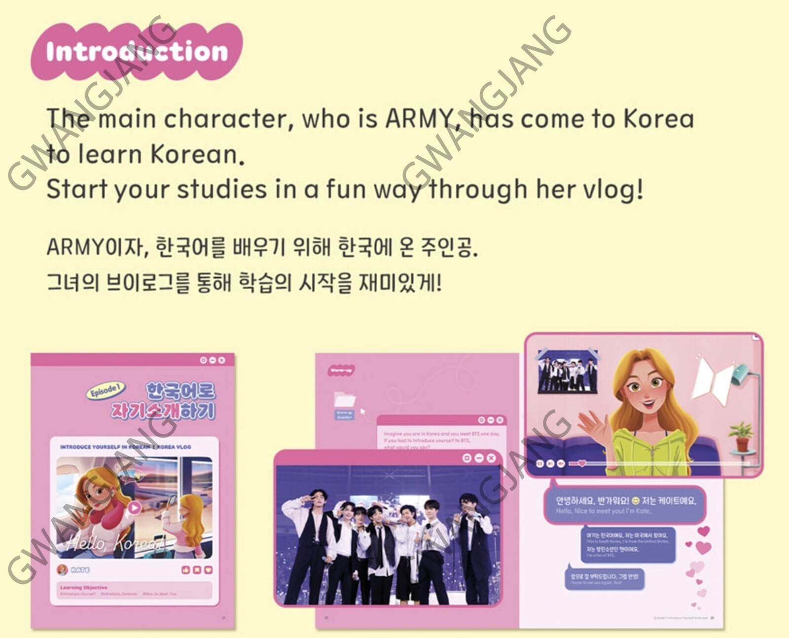 EASY KOREAN with BTS for Basic Learners Global Edition Photo Art Study K POP