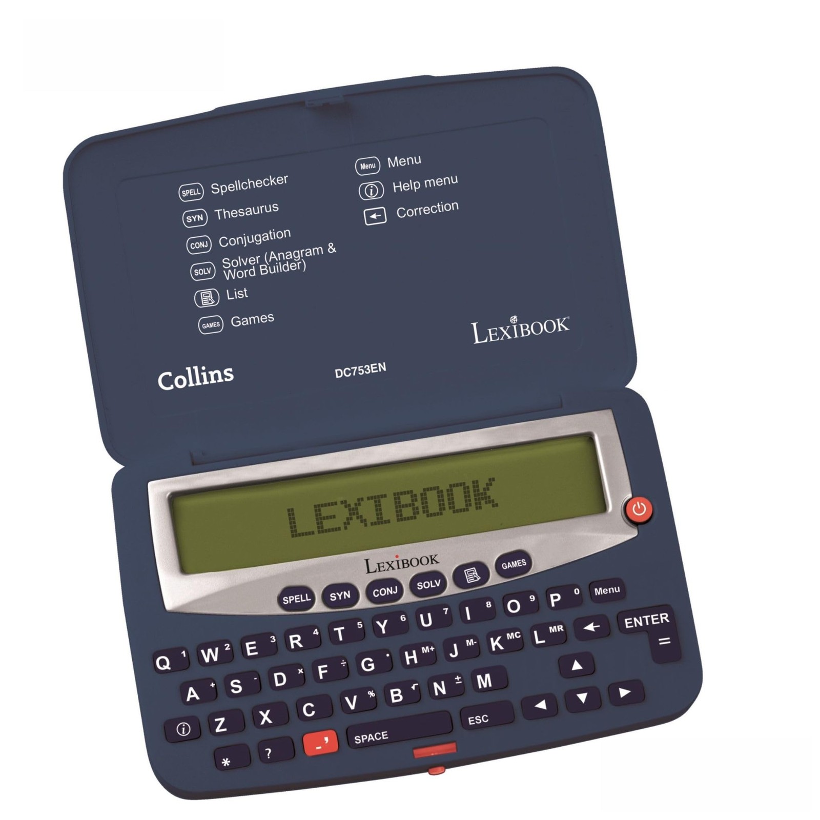 – Collins Electronic Pocket Spellchecker with Battery, Blue/White, DC753EN