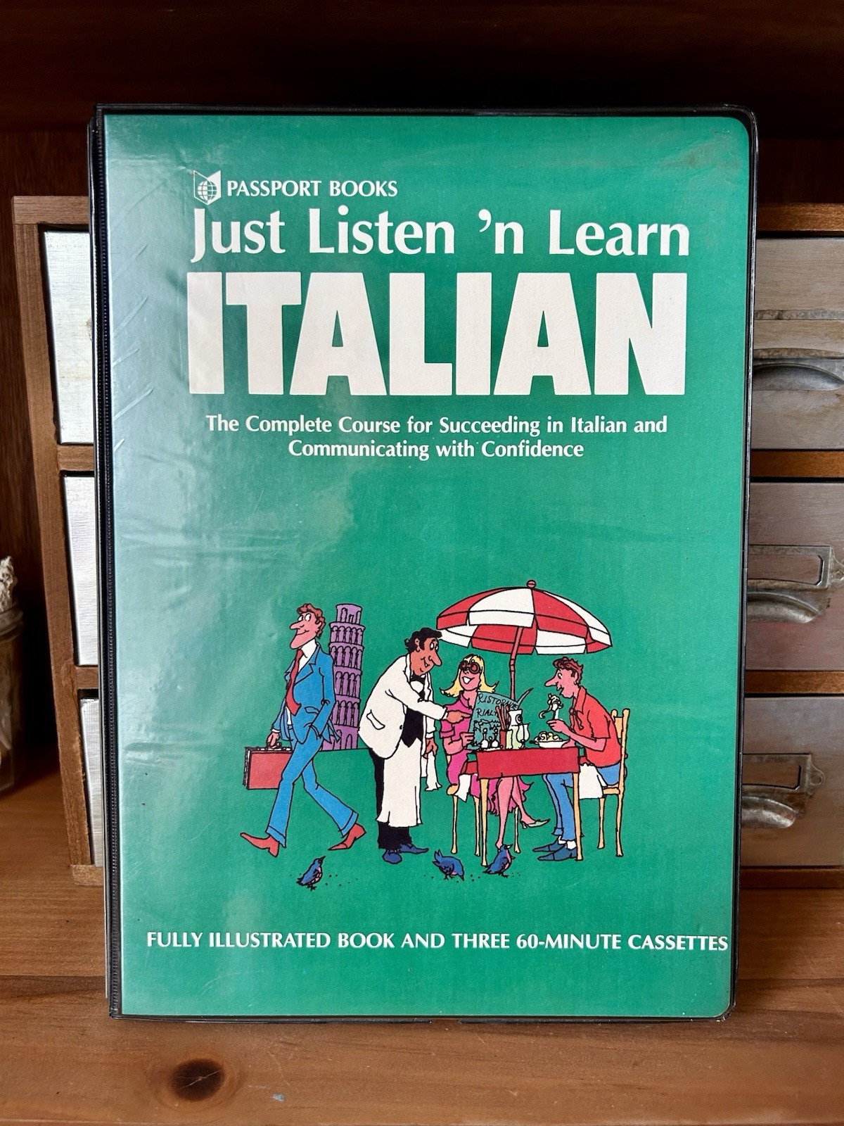 Passport Books Just Listen ‘n Learn Italian Box Set Book + 3 Cassettes