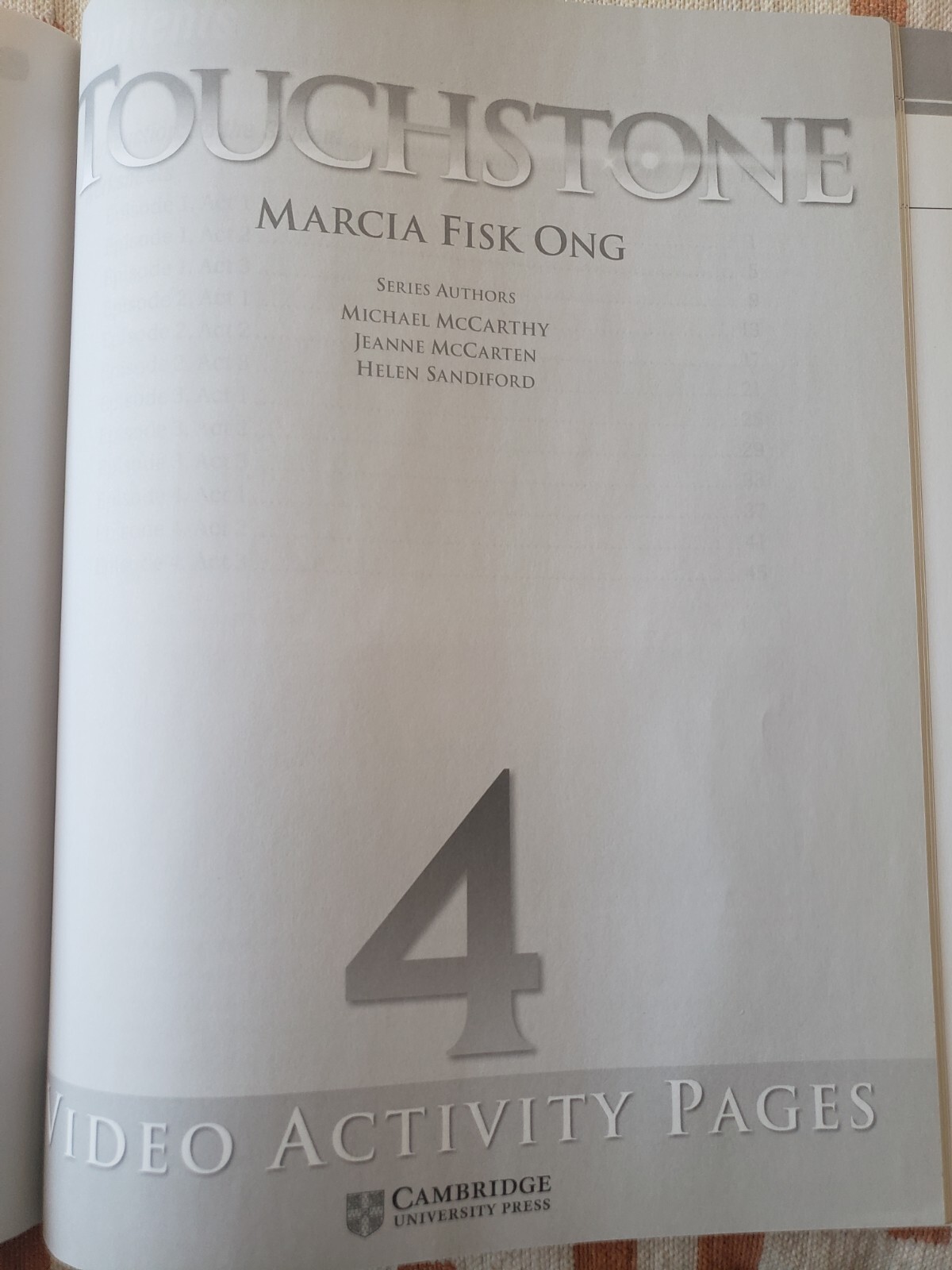 Touchstone Ser.: TOUCHSTONE LEVEL 4 FULL CONTACT 2ND EDITION by McCarthyMichael