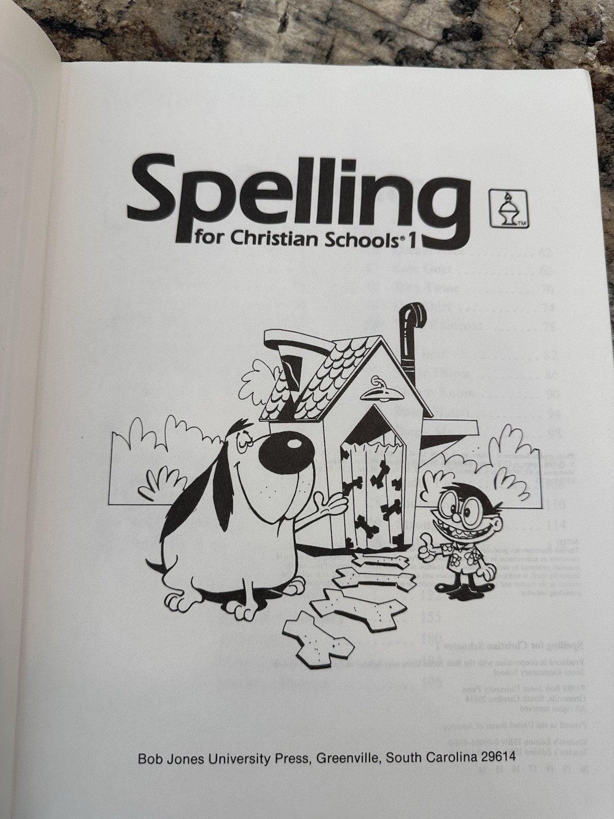 Bob Jones Spelling Workbook & Teachers Edition 1st grade