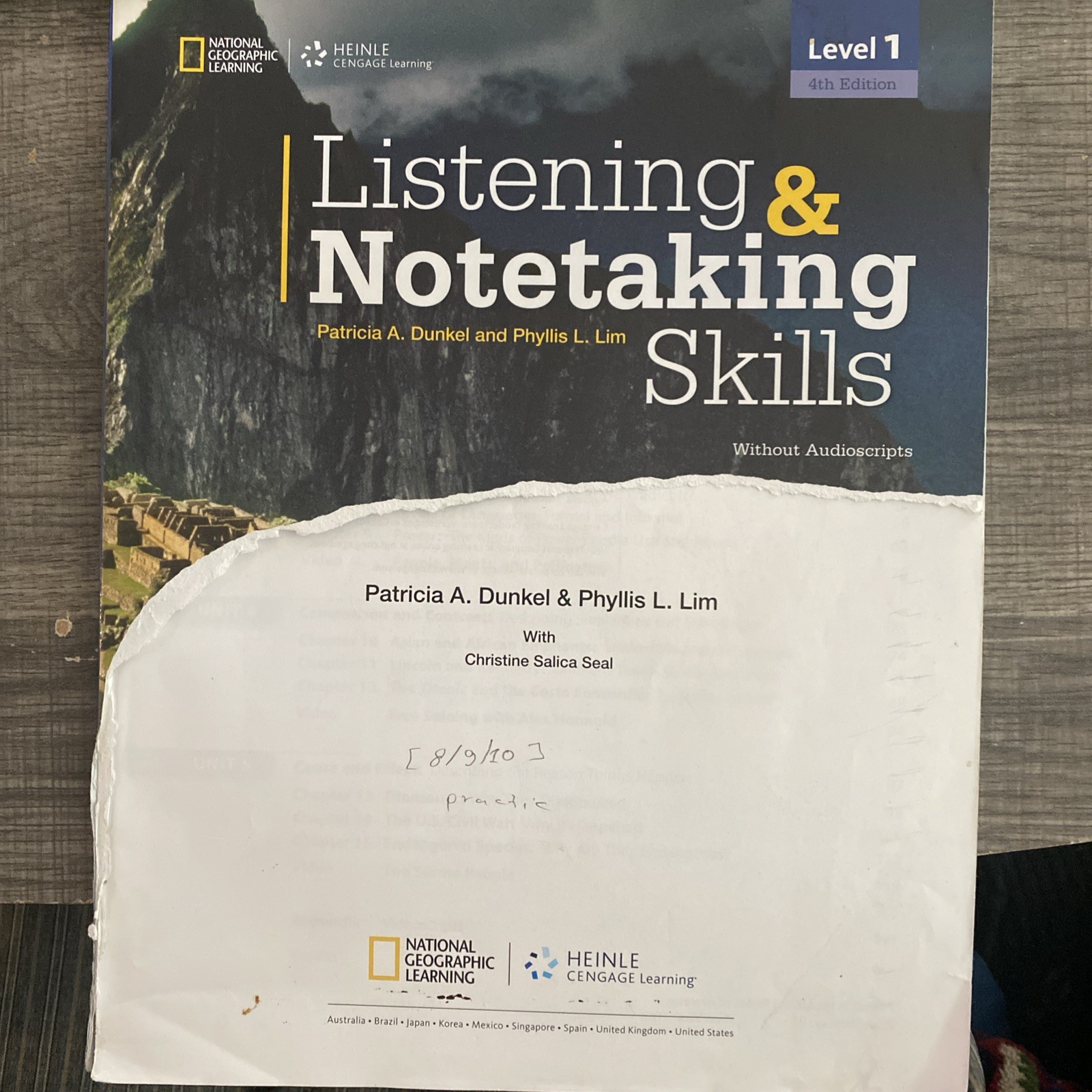 Listening and Notetaking Skills, Fourth Edition by Patricia Dunkel and Phyllis