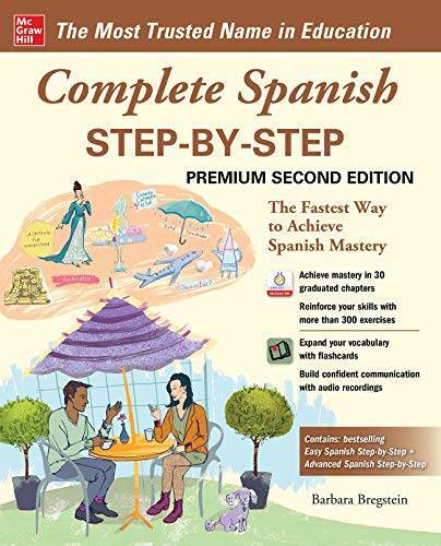 Complete Spanish Step-by-Step, Premium Second Edition – Paperback – GOOD
