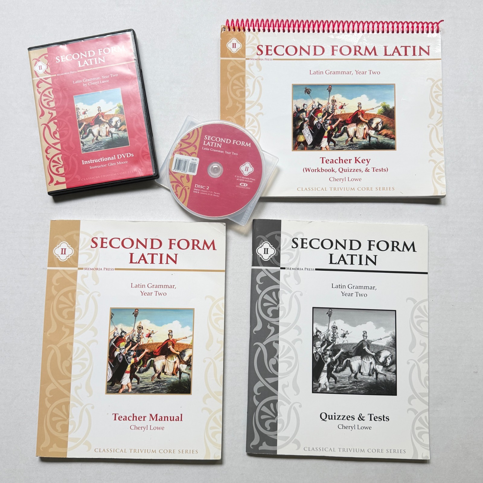 Second Form Latin Set Memoria Press DVDs CD Teachers Manual Key Quizzes Tests