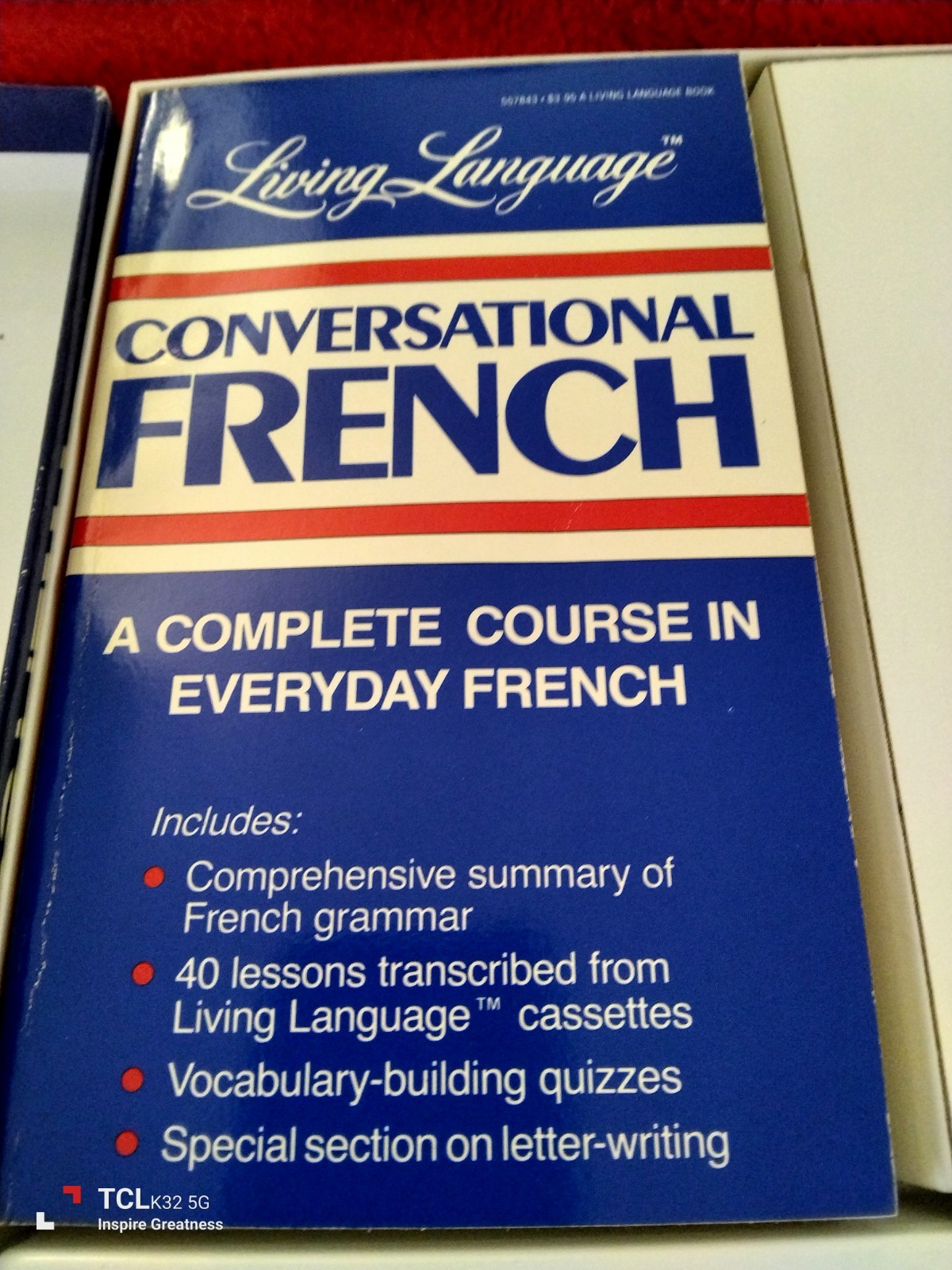Rare Vintage French Language Course Cassettes “Living French” Complete Very Good