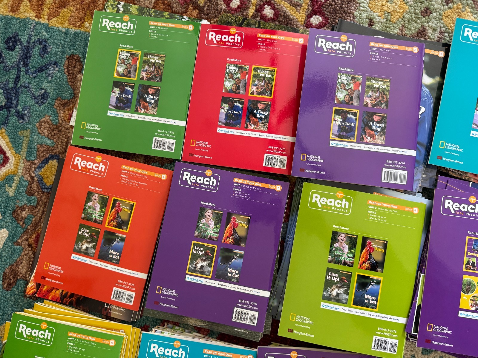 29 Read on Your Own Book Set National Geographic Reach into Phonics Homeschool