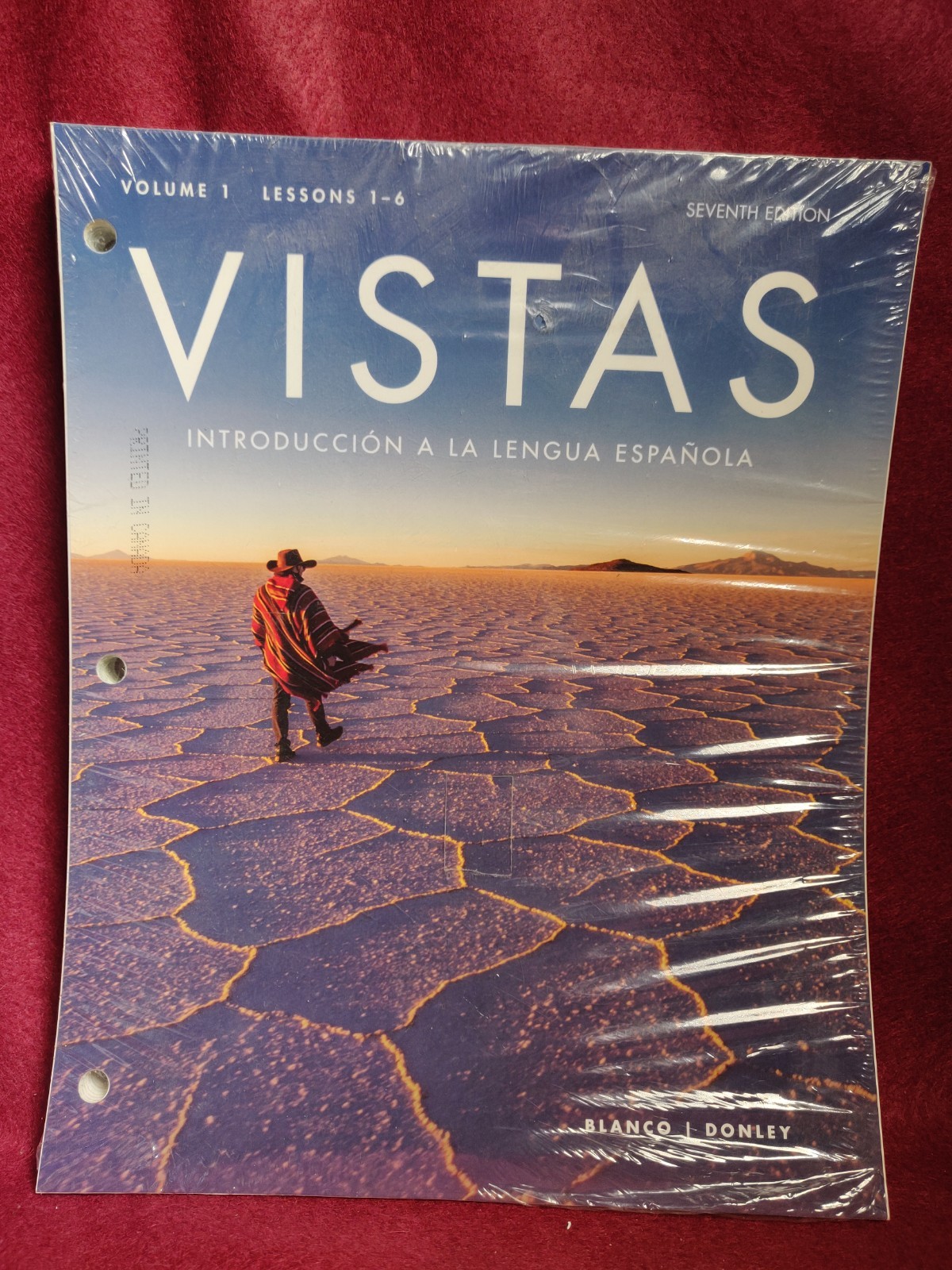 Vistas Sixth Edition 6e Loose Leaf Lessons 9-18 Textbook 6th Ed Spanish Espanola