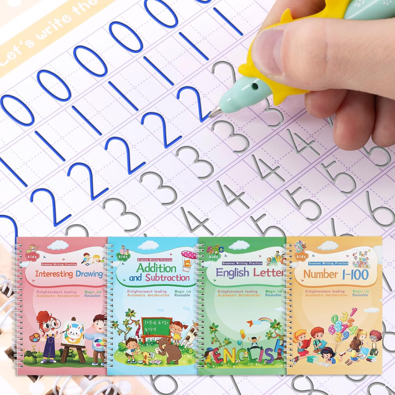 Magical Handwriting Workbooks Handwriting Practice Copybook, Handwriting Aid Mag