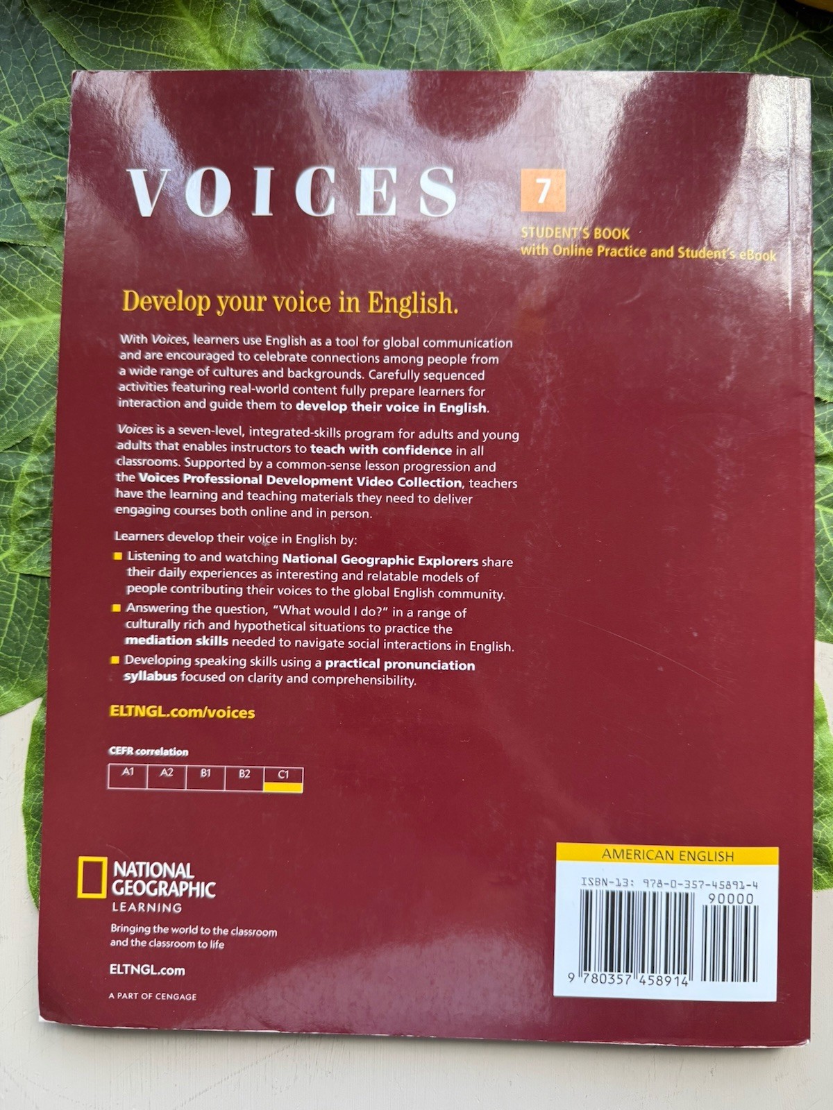 Voices 7 With The Spark Platform. 1st Edition. Barber & Chong. Used Very Good.