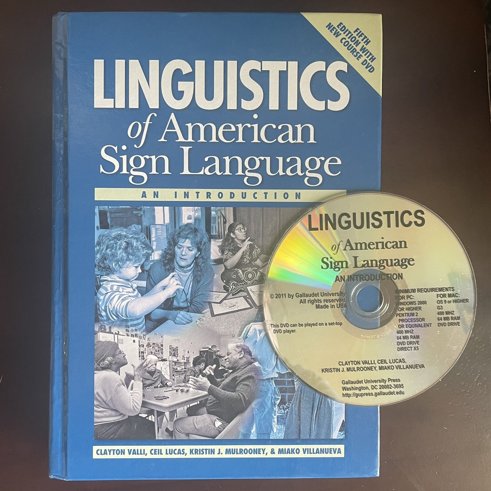 Linguistics of American Sign Language: An Introduction Clayton Valli 5th Ed. Dvd