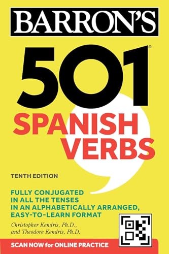 501 Spanish Verbs, Tenth Edition (Paperback or Softback)