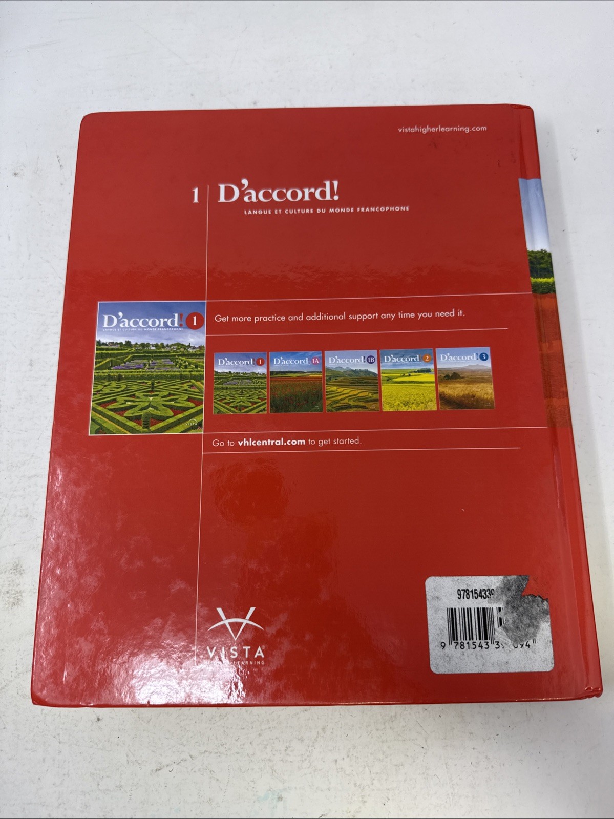 D’accord! Langue Et Culture Du Mone Francophone 1 – Hardcover *Like New
