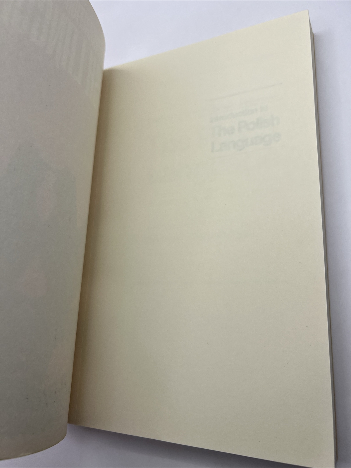 Sigmund S. Birkenmayer INTRODUCTION TO THE POLISH LANGUAGE 3rd Revised B3
