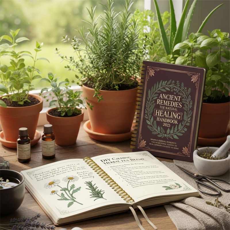 Ancient Remedies The Natural Healing Handbook 2025 Spiral-Bound Guide Herbal