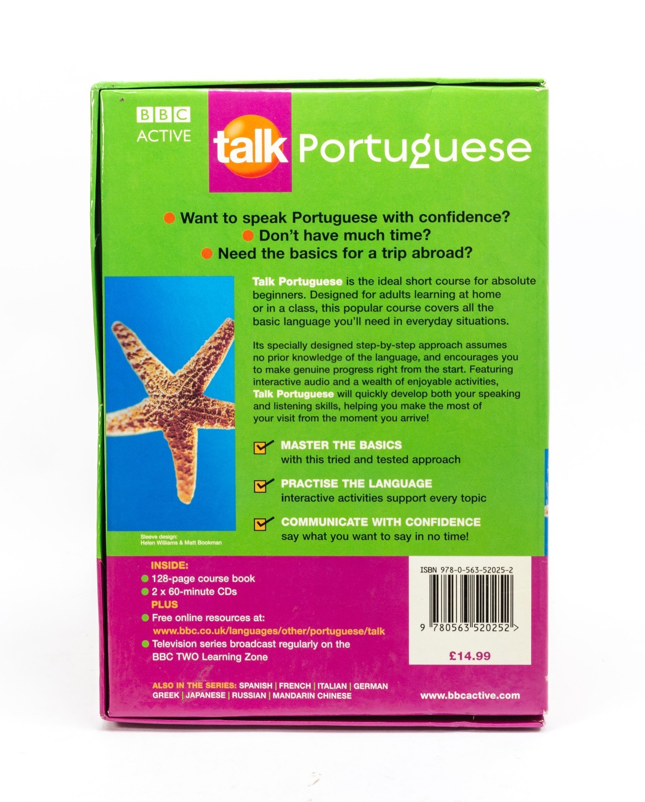 Learn Portuguese Book and 2 CD Set Mendes-Llewellyn Cristina BBC Active Talk VGC