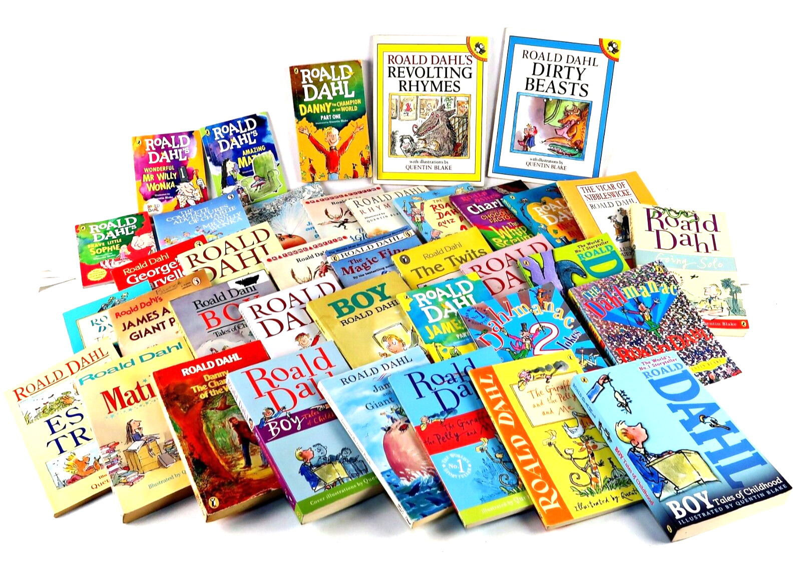 Roald Dahl – Bulk Lot Of 38 Books – Mixed Titles – Various Conditions – Children