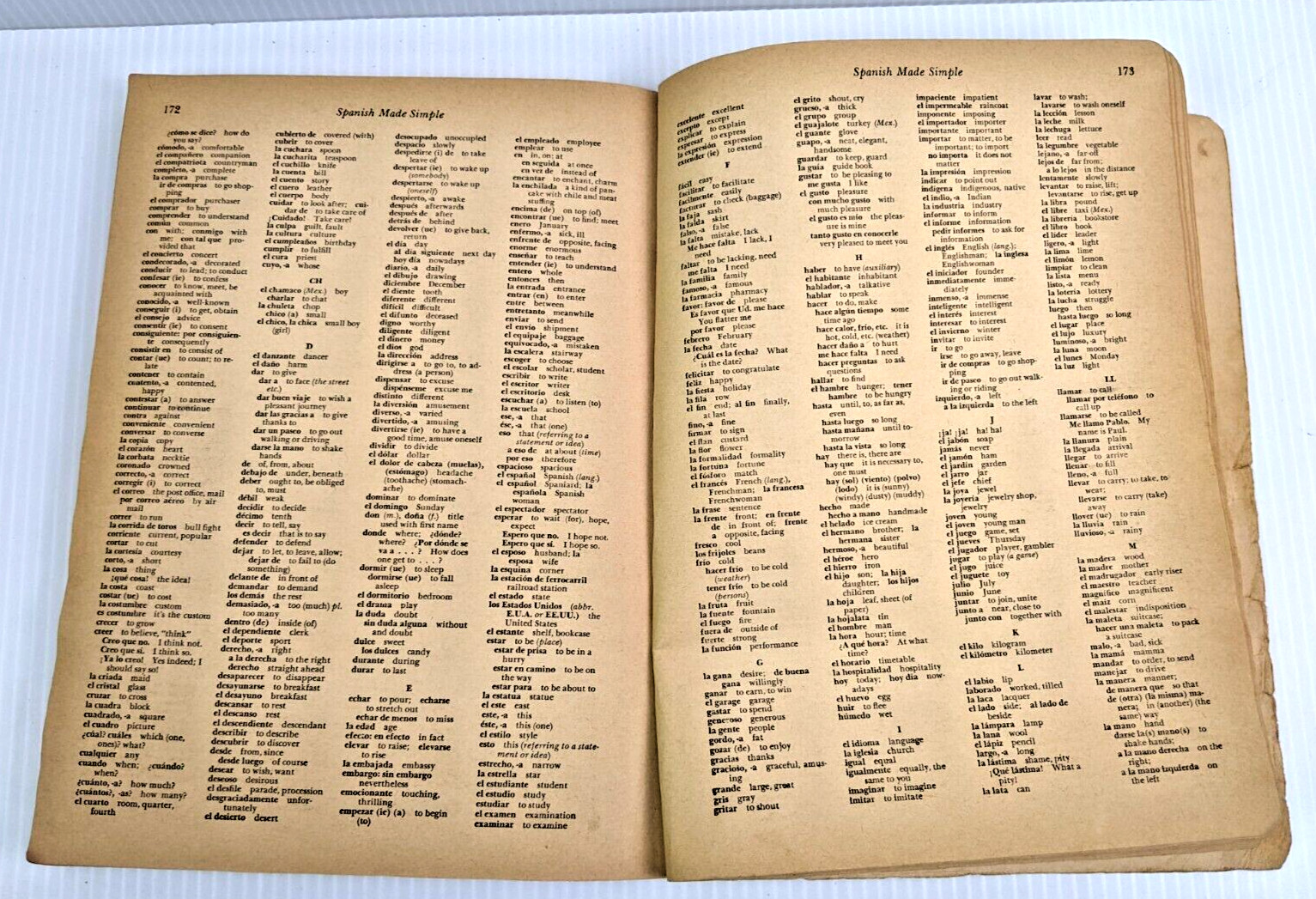 SPANISH Made Simple by Eugene Jackson 1958 Vintage Edition