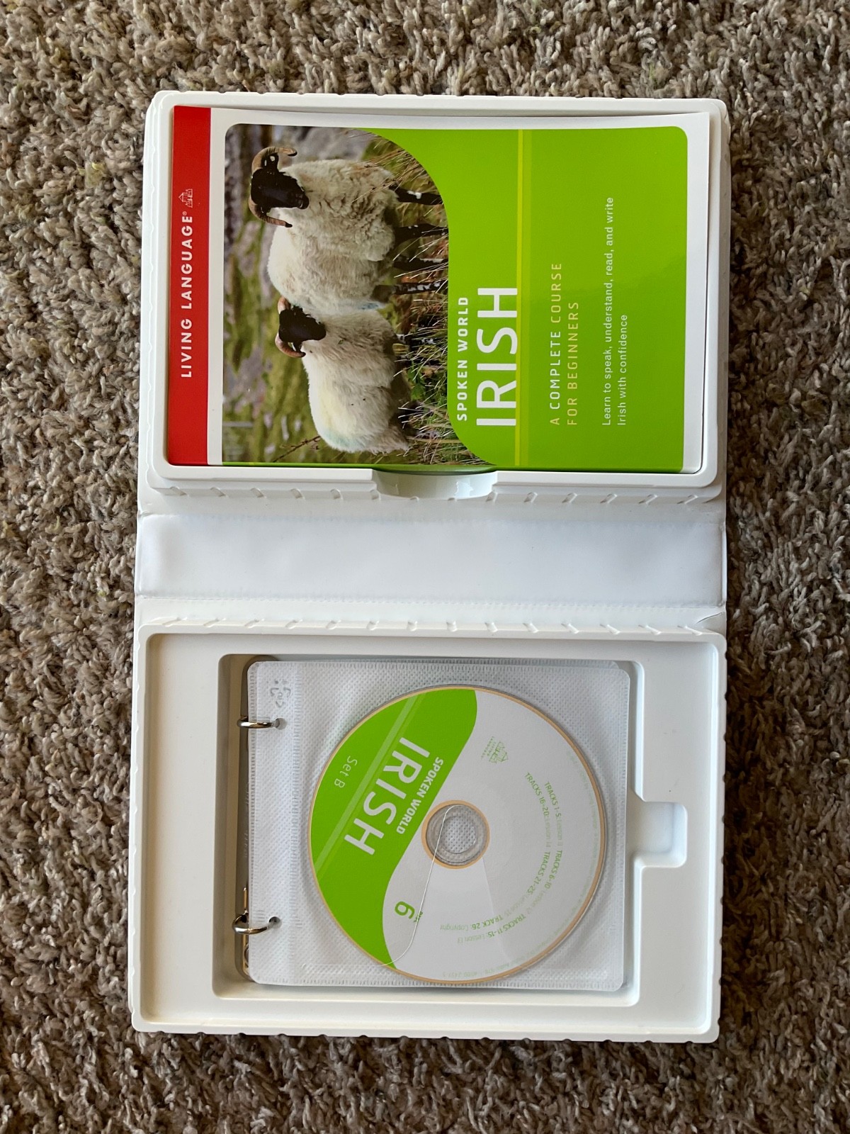 Spoken World: Irish (Softcover Book & 6 CDs) by Living Language in plastic case