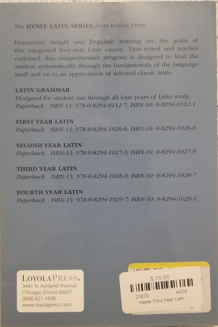 Henle Third Year Latin