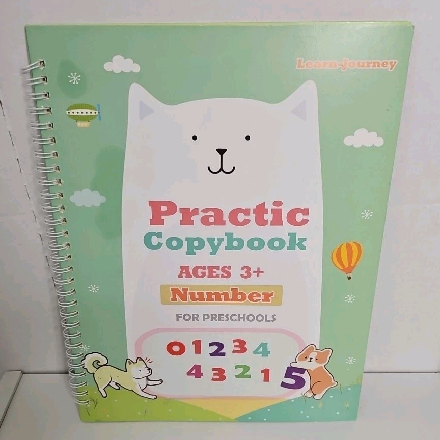Learn-Journey 4 Practice Copybook Reusable Writing Practice Books Bag Pens Kit