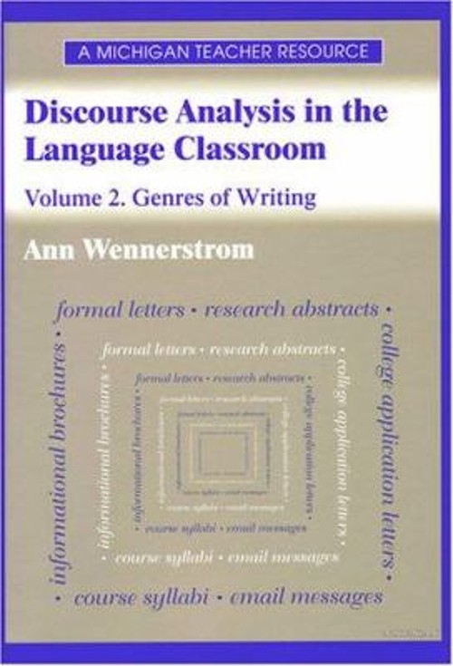 Discourse Analysis in the Language Classroom Vol. 1 : Volume 1. t