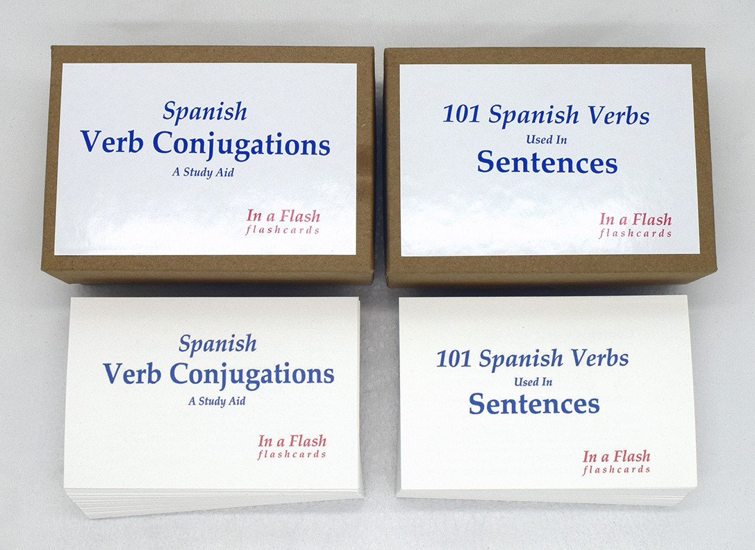 Spanish Language Flashcards – Two-Deck Special: Conjugations and Sentences