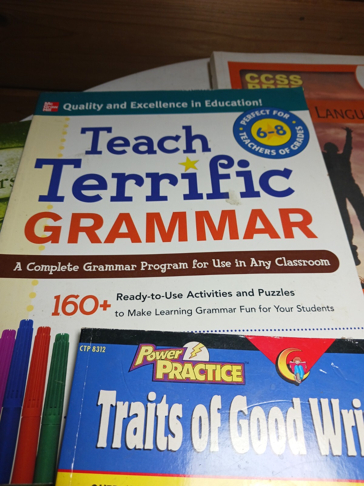Lot of 10 Teaching Grammar Writing Middle School Activity Ideas Books Literature