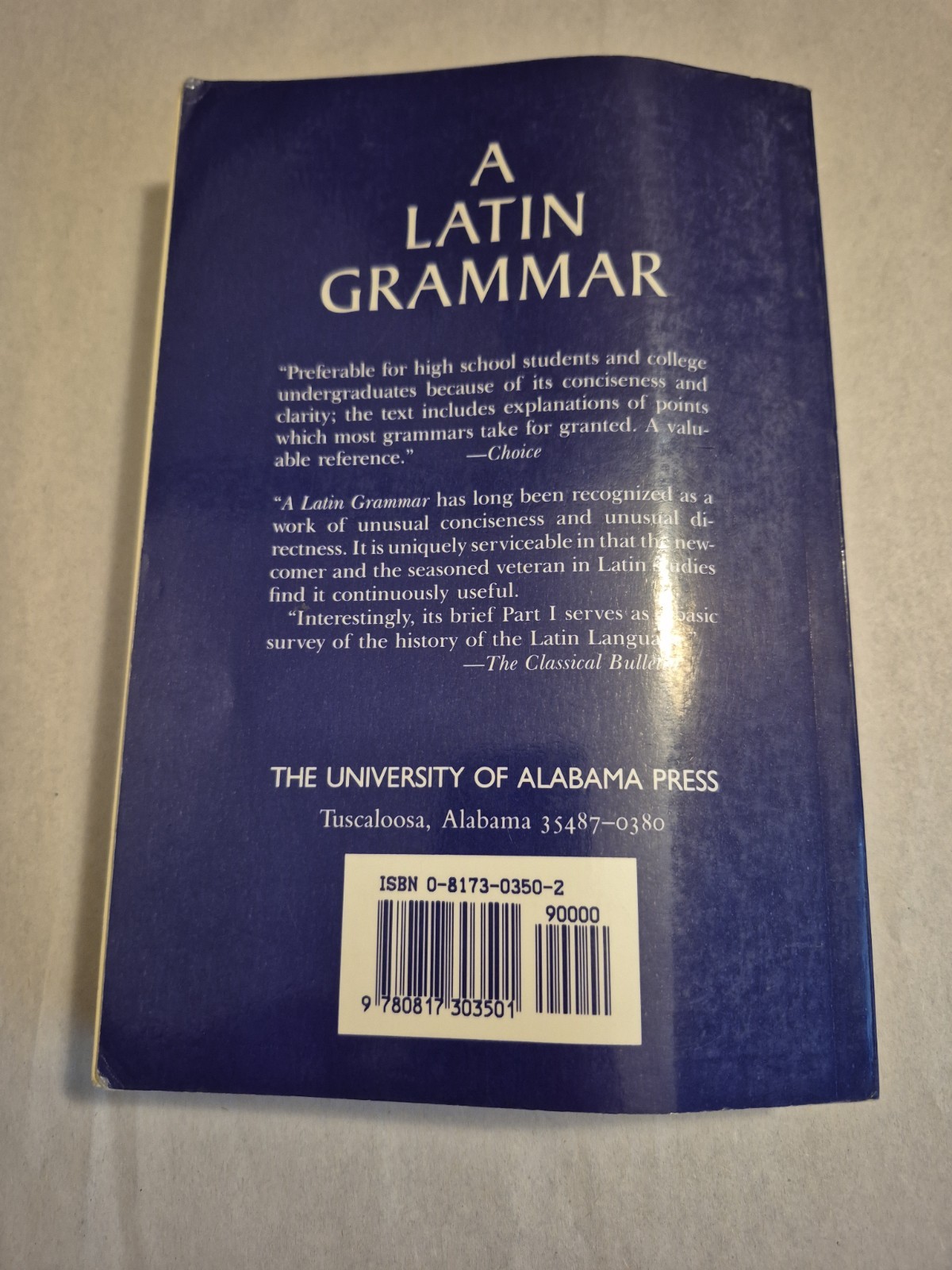 A Latin Grammar by Carl Darling Buck and William Gardner Hale TPB Language