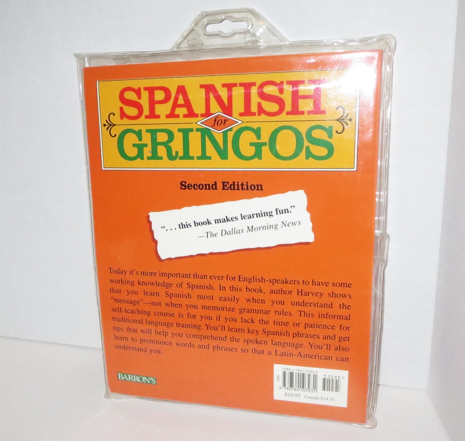 Spanish For Gringos Book W/ Cassette Tapes & Children’s Living Spanish Picture
