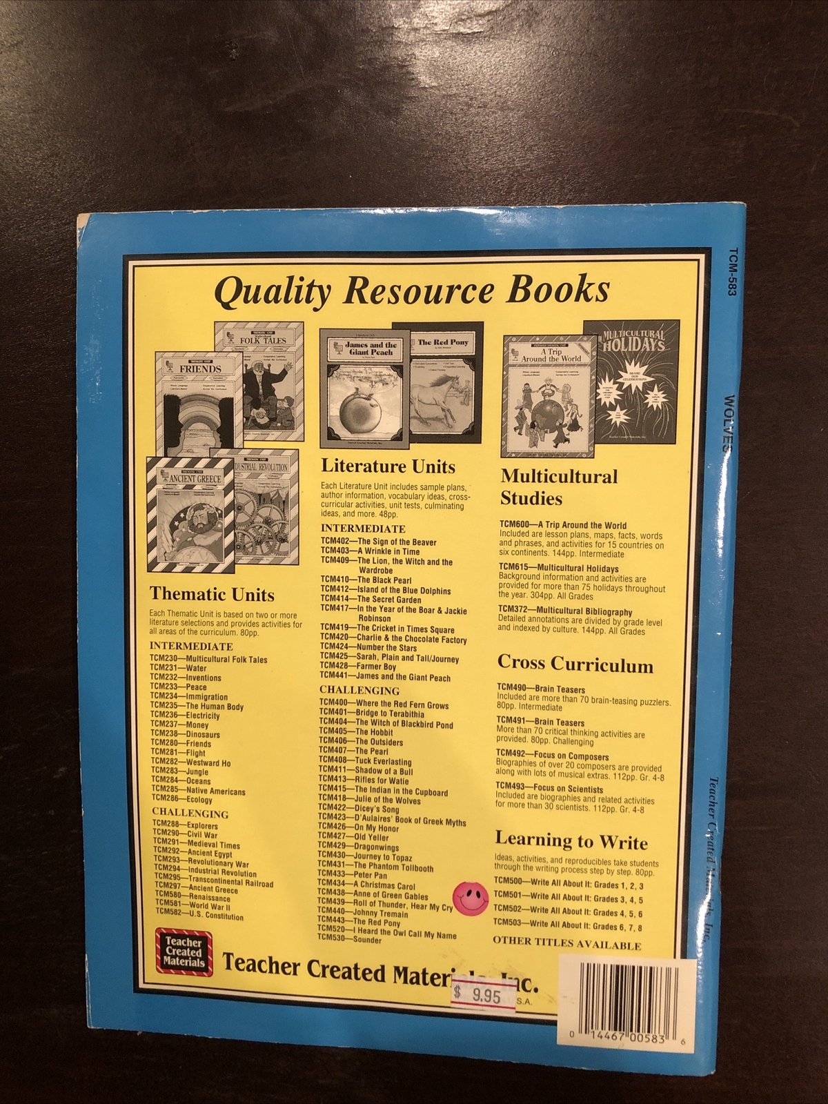 Thematic Units Ser.: Wolves Thematic Unit by Linda J. Larsen (1994, Trade…