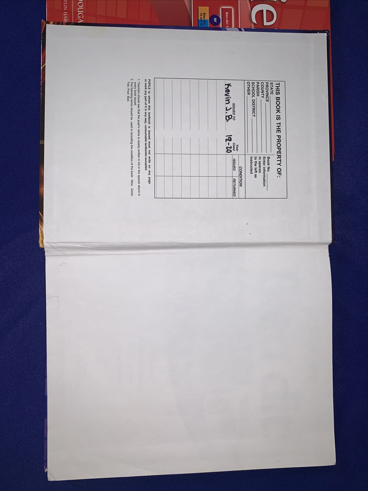 Holt McDougal French 1 and French 2 – Set of Two Hardback Textbooks