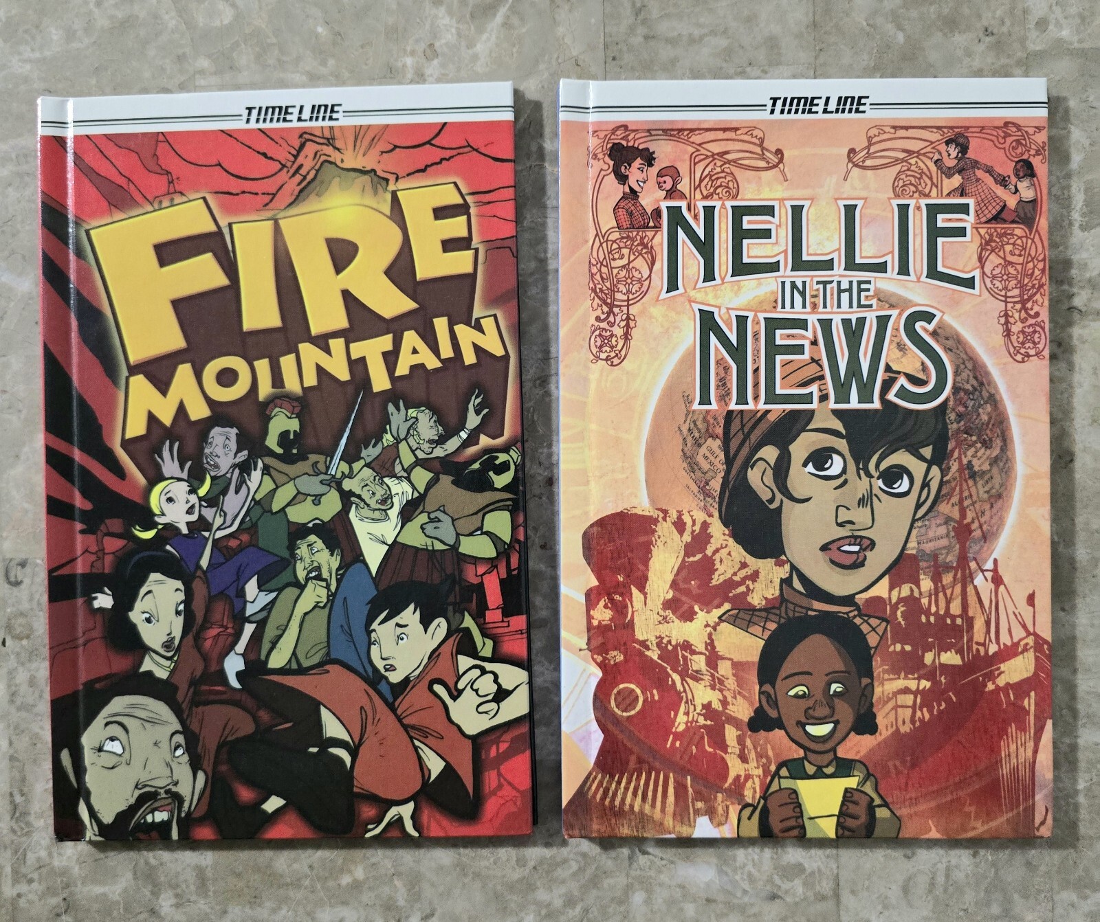 (9) Steck-Vaughn Timeline Graphic Novels Books Individual Student Edition HC