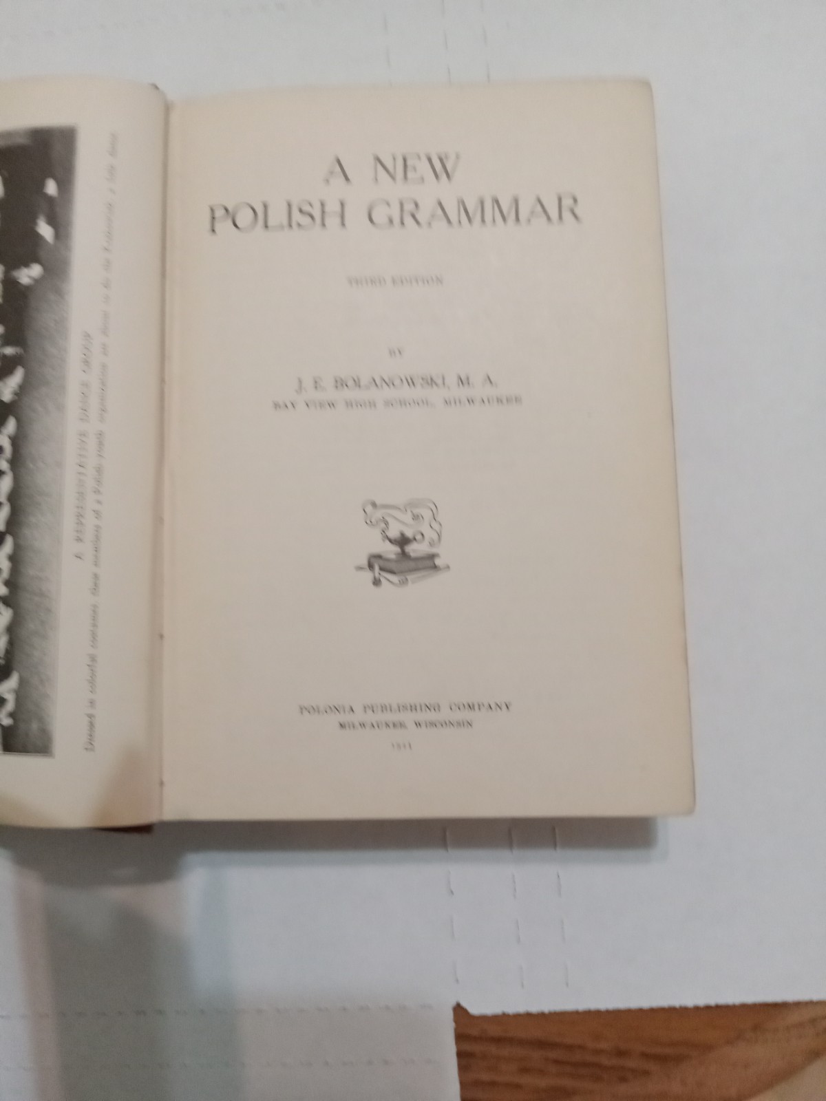 A NEW POLISH GRAMMAR by J. E. BOLANOWSKI